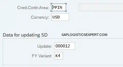 Picture - Create Credit Control Area