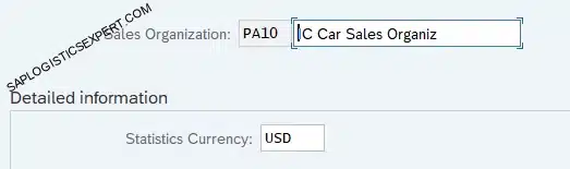Picture - Sales Area PA10 Configuration