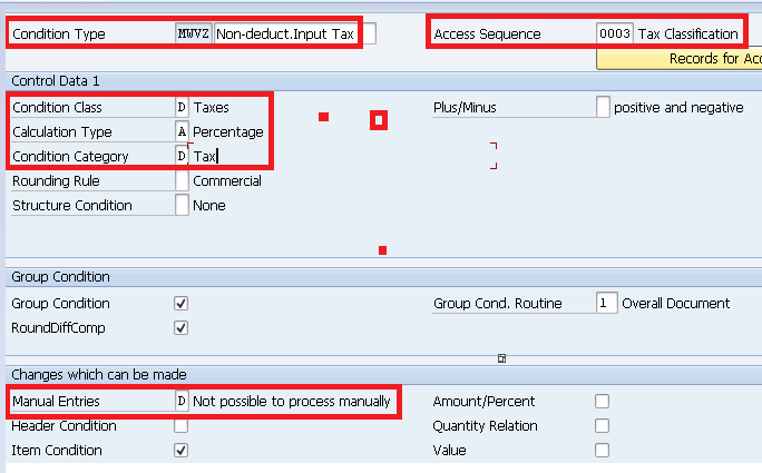 tax code assignment in sap mm