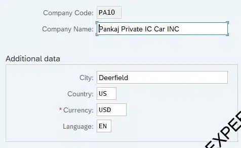 Company Code